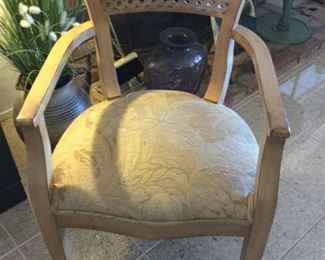 Arm chair is super comfortable and blends in where you don’t have extra space