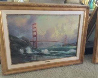 Kincade Glicee of the golden gate bridge like new