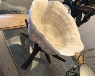 Coral bowl on stand, the real deal