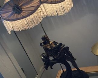 One of two La La lady lamps