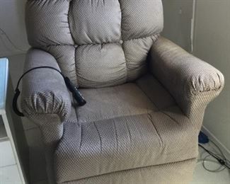 Lift chair with remote attached