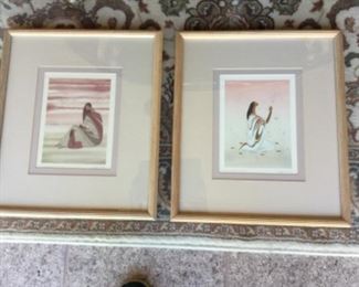 Souix artist Lohan Mani lithographs