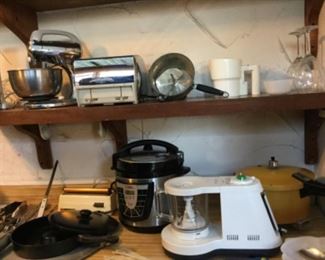 Sunbeam mixer, presser cooker, etc.