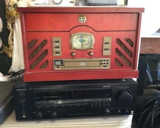 Turntable and record or cassette to CD, Kenwood receiver