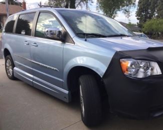 2013 Chrysler town and country van, 29K miles, custom mobility fitted
