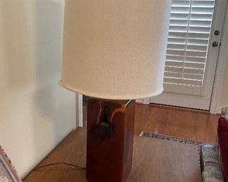 Cool lamp made out of one piece of wood