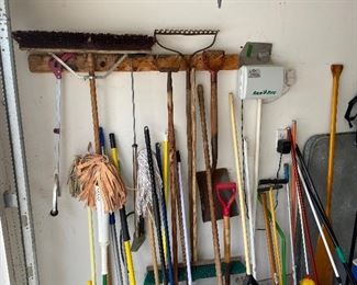 Lawn and cleaning tools, shovels