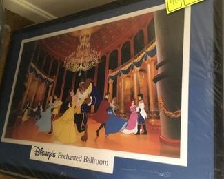 Framed Disney movie posters