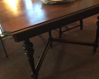 Walnut 1920’s dining room table.  Has chairs 