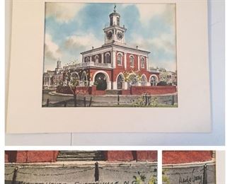 "Market House" Fayetteville N.C. Signed and Numbered Print