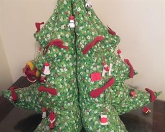Vintage Cloth Christmas Tree