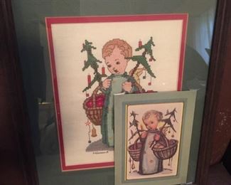 Hummel Themed Needlepoint