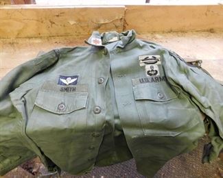 Named Vietnam Special Forces Shirt with Patches
