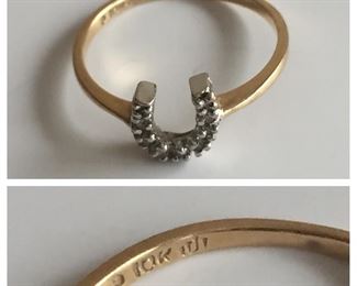 10K Gold Horseshoe Ring