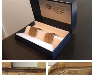 8K Gold German Cufflinks