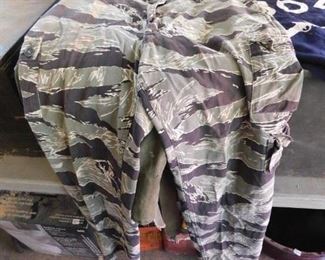 Early Vietnam Camo Pants(All Camo, Beret and Vietnam Made Patches on Uniforms to be sold as a grouping/I will not separate this named grouping)