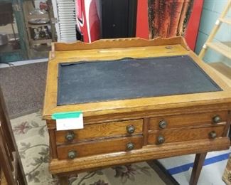 Early to mid 1800s paymasters/clerks tabletop desk.  In GREAT condition
