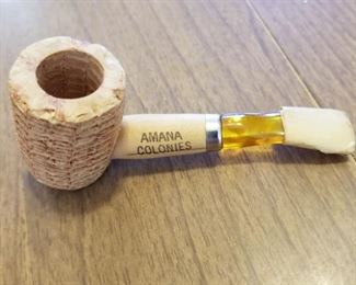 Amana corncob pipe is a souvenir.  Its priced at $2 obo.  You can call/text 785-580-6698 anytime to set an appt to purchase. Thank you!