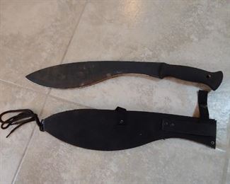 "KUKRI" Cold Steel with Sheath. 15" Blade, 20" including Handle Survival Knife