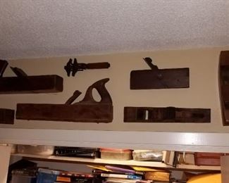 Antique wood planes. 