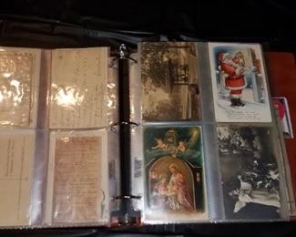 Collection of advertising blotters and postcards 