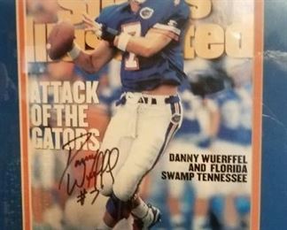 Signed Danny Wuerffel SI magazine. 