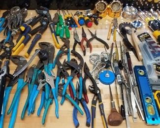 tables full of hand tools 