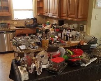 Kitchen is PACKED full - all good quality items !