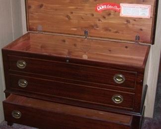 Cedar chest - opened