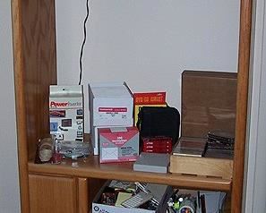 Oak entertainment center