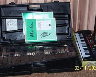 Musser table xylophone, child's electronic keyboard