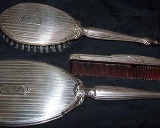 Sterling dresser set