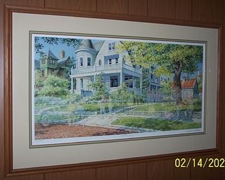 Signed and numbered Charles Peterson print "Auction Day"