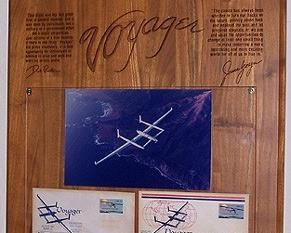 Autographed Documents of Voyager flight around the world