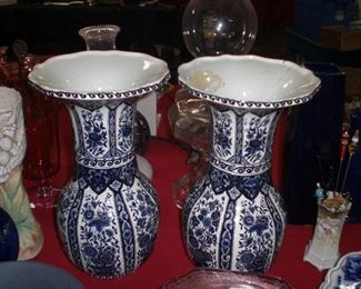 Delft 11" vases