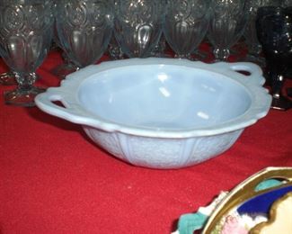 Dherry Blossom Blue Delphite bowl