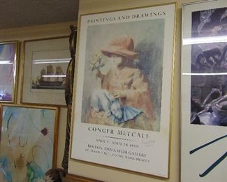 Conger Metcalf Poster 1979-Pencil Signed