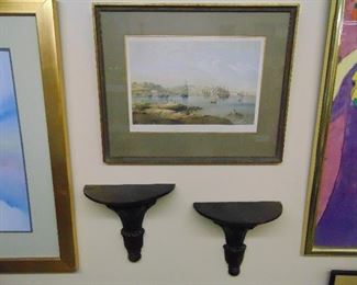 Pair of Wall Shelves