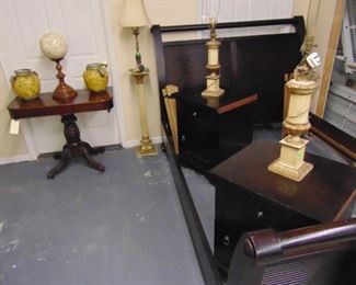 Contemporary Bed and Night Stands