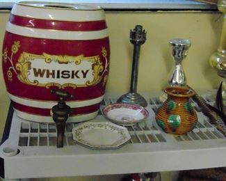 Antique Porcelain Whiskey Dispenser