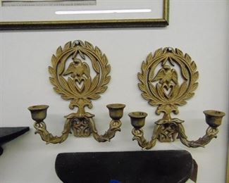 Vintage Brass Wall Sconces