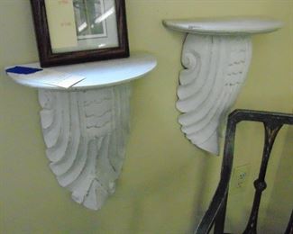 Painted Wooden Wall Shelves