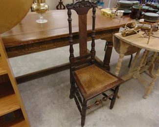 Antique Cane Bottom Side Chair