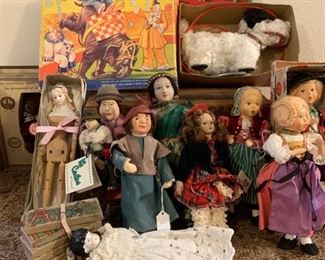 Assorted doll and toys. 