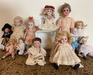 German All-bisque dolls. 