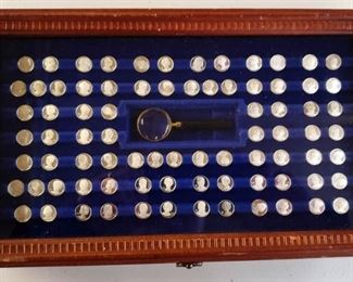 Franklin Mint Sterling Silver Coins of Presidents & Wives