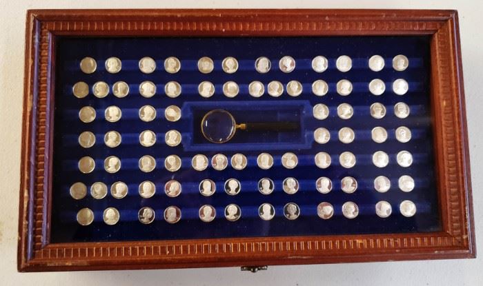 Franklin Mint Sterling Silver Coins of Presidents & Wives