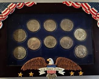 Collection of 1920s US Peace Dollars