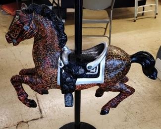 Folk Art Decoupage Carousel Horse