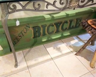 Large Beeson Bicycle Sign